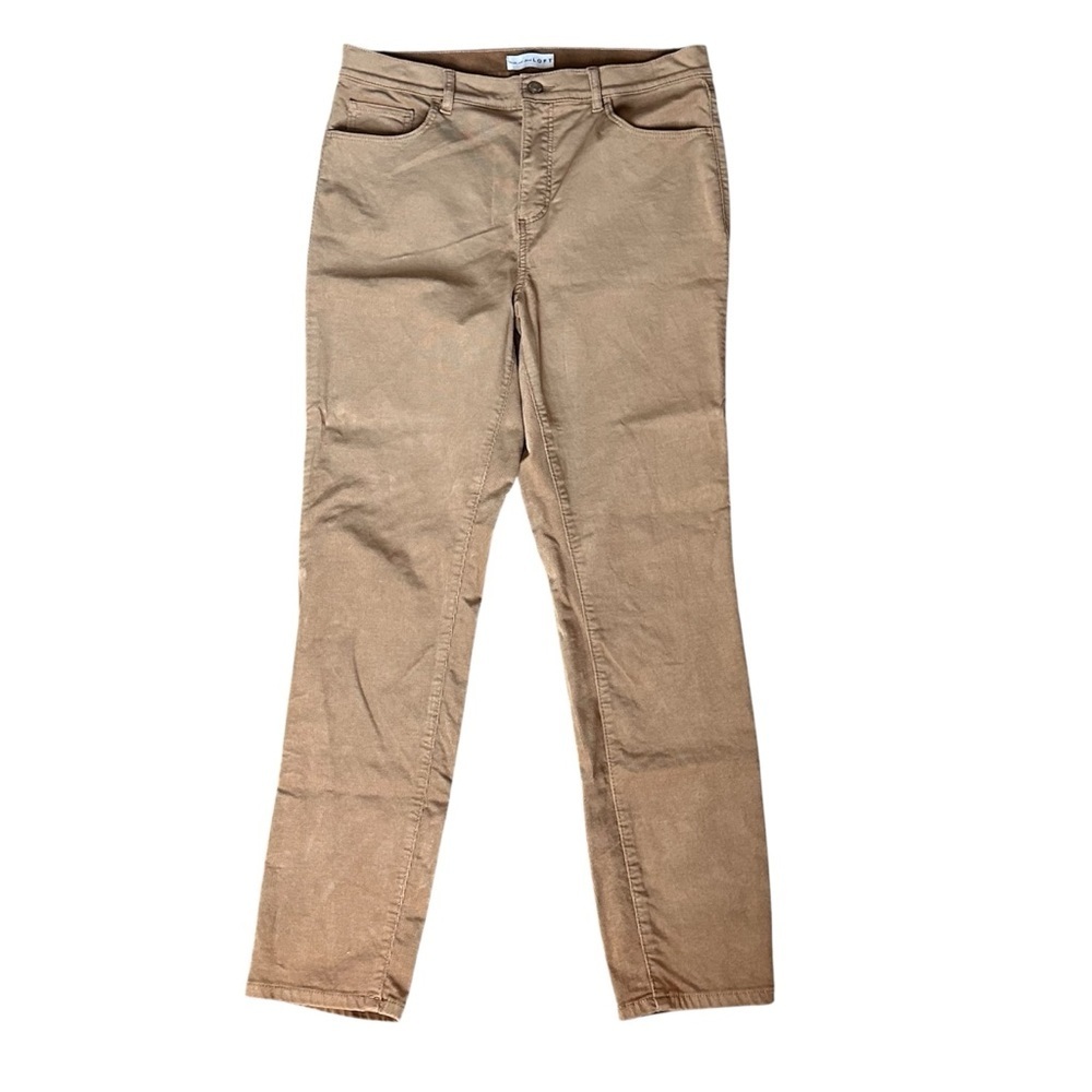 LOFT Tan Corduroy Skinny Pants Women’s Size 30 Stretch - Picture 2 of 11